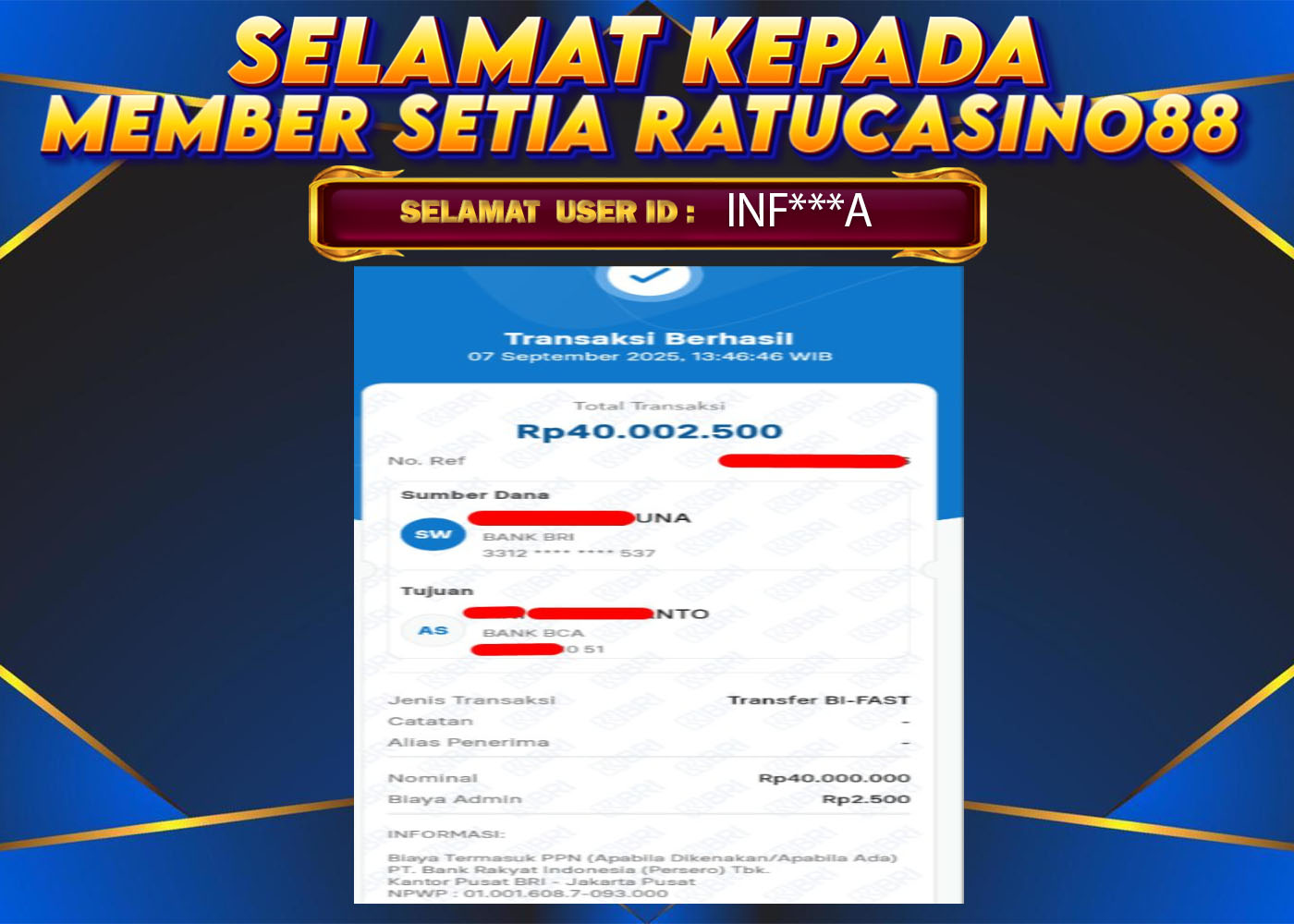 WITHDRAWAL MEMBER 50