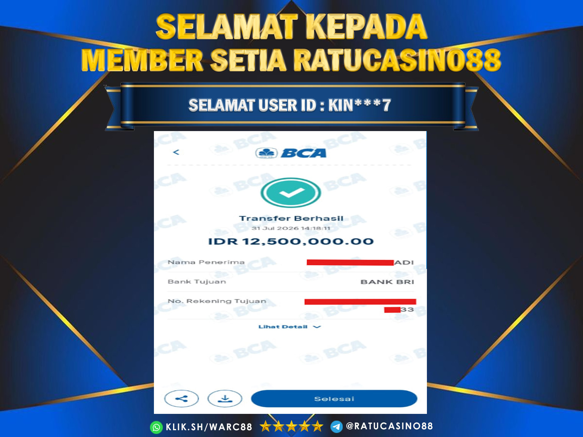 BUKTI WITHDRAW 263